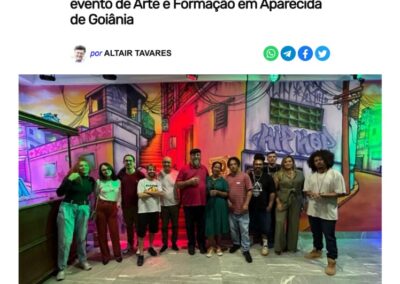 Divulgação da Ação de Formação: Arte e Formação em Aparecida de Goiânia